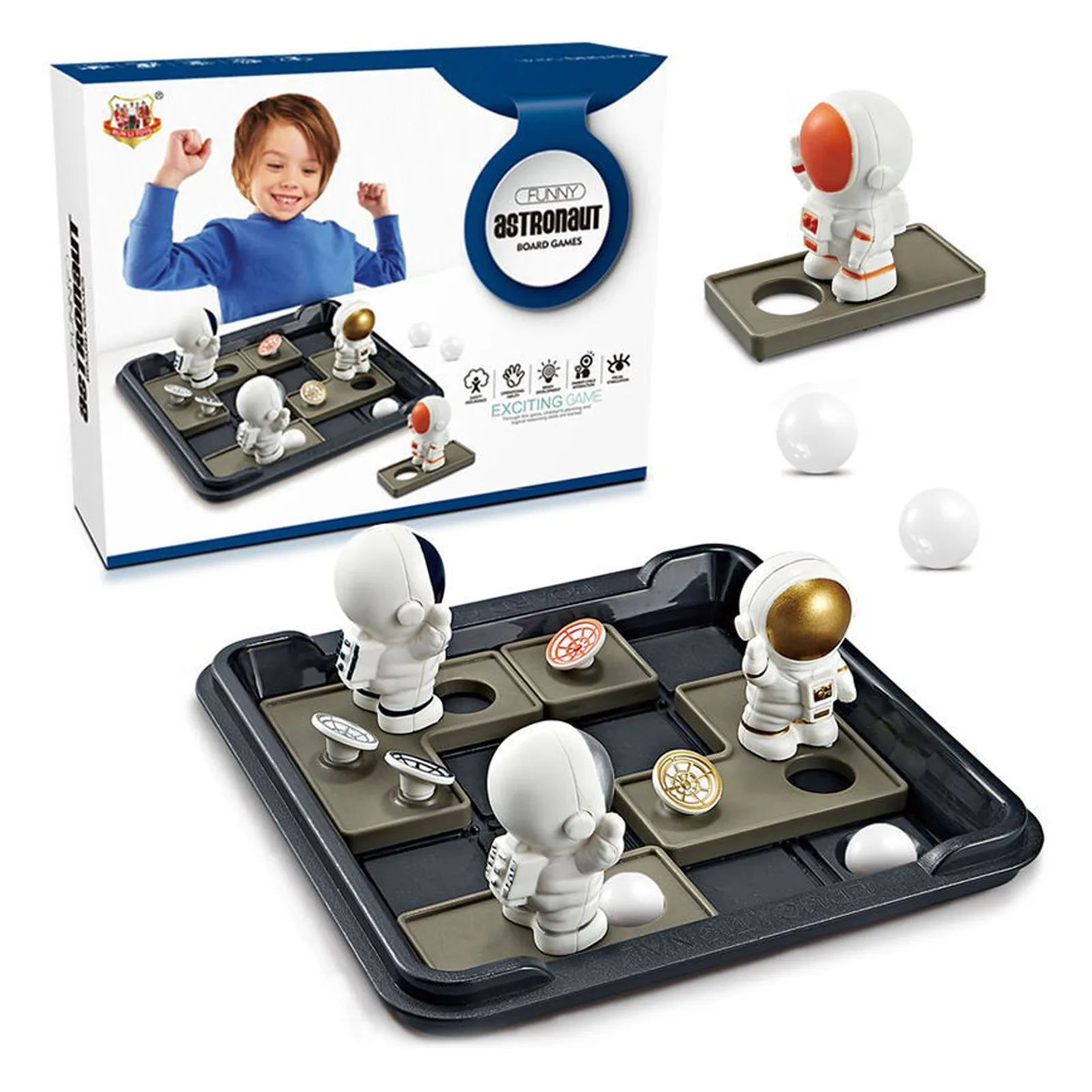 

Space Astronaut Chess Board Puzzle Toys For Children Interactive Competition Logical Reasoning Training Fun Board Game Toys