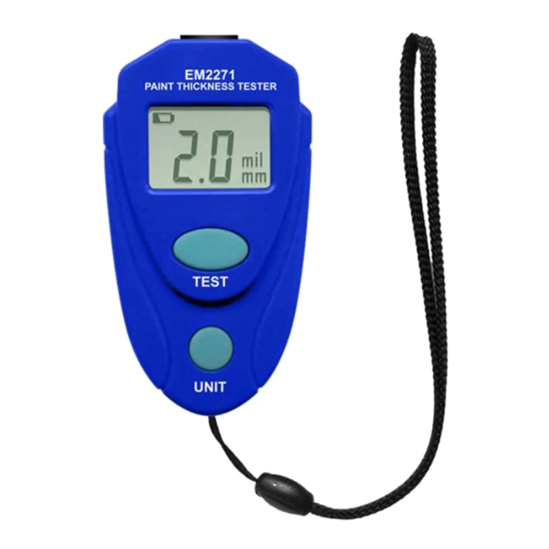

N0HB Paint Meter Paint Thickness Meter with LCD Display Portable Size Thickness Gauge Auto Digital Calibration Data Hold