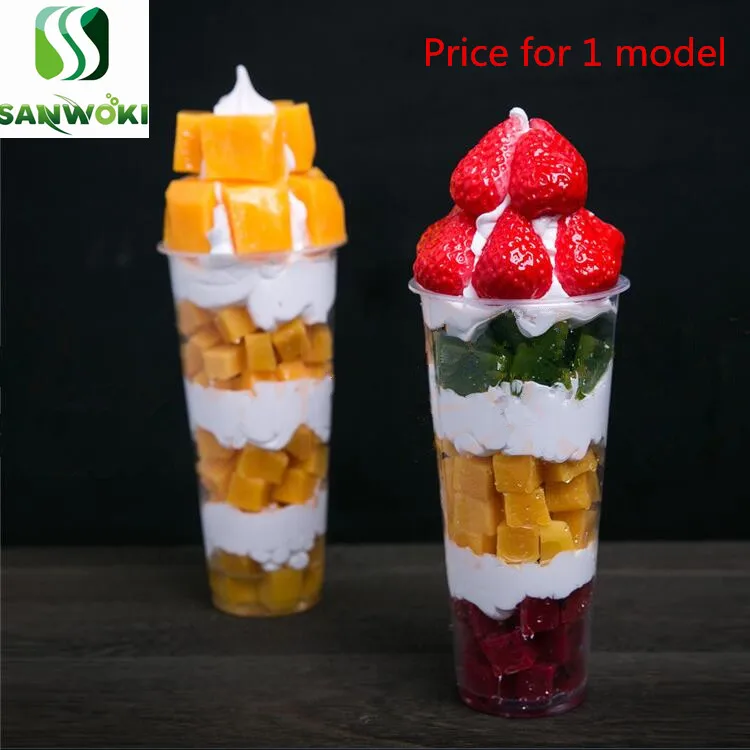 Имитация тайского манго киви образец клубника мелолеука модель мороженого