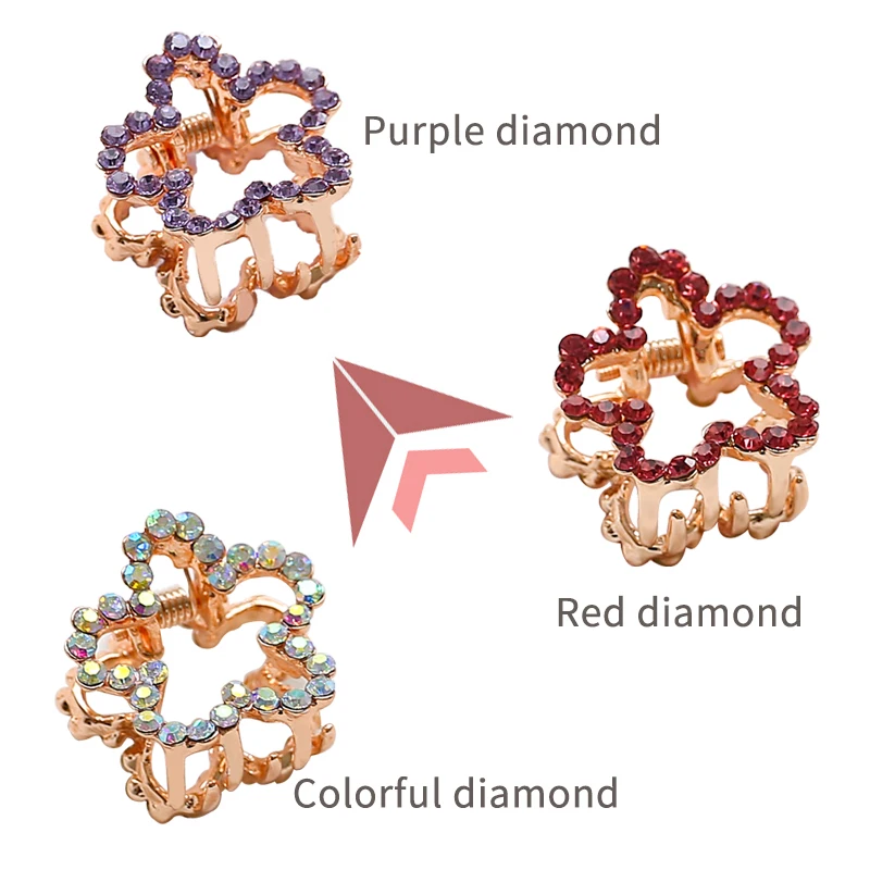 Модные геометрические заколки для волос женщин маленькие в форме цветка