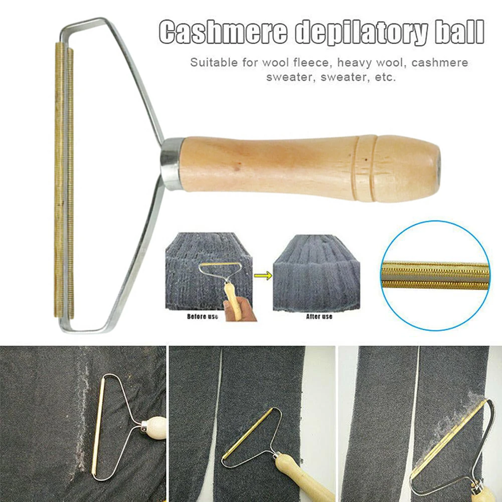 

Portable Lint Remover Clothes Fuzz Fabric Shaver Brush Tool Power-Free Fluff Removing Roller for Sweater Woven Coat