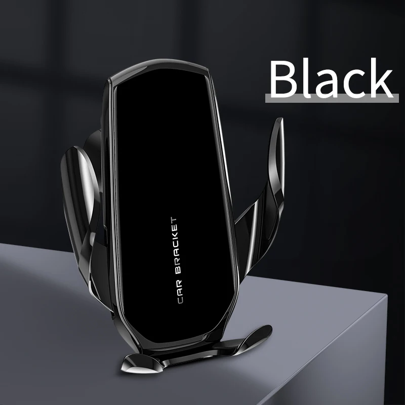 

Qi Car Wireless Charger for iPhone 13 12 11 Pro XS Max XR X 8 10W Fast Charging For Samsung S21 S20 S10 Mount Phone Holder