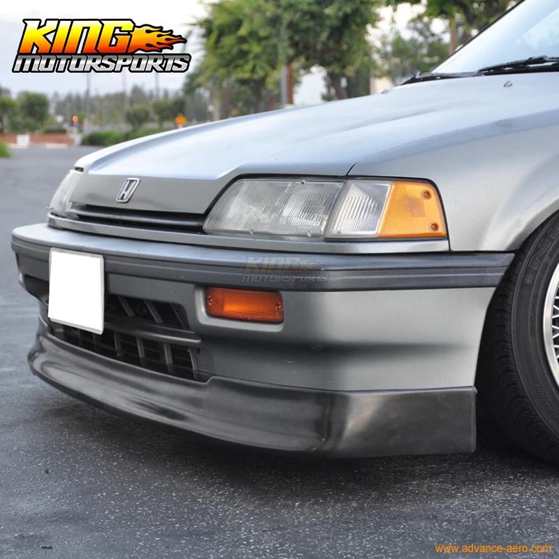 Подходит для 1988 1989 1990 1991 Honda Civic Sedan Wagon поли уретан CS передний бампер спойлер PU Global