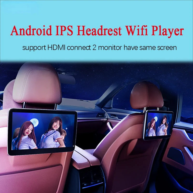 

11.6 Inch Android Car Headrest Monitor 1080P Video in earphone HDMI IN Touch Screen WIFI/Bluetooth/USB/SD//FM MP5 Video Player