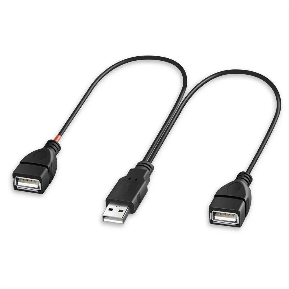USB 2 0 Папа папа Dual со штекера на гнездо разветвитель кабеля концентратор зарядки