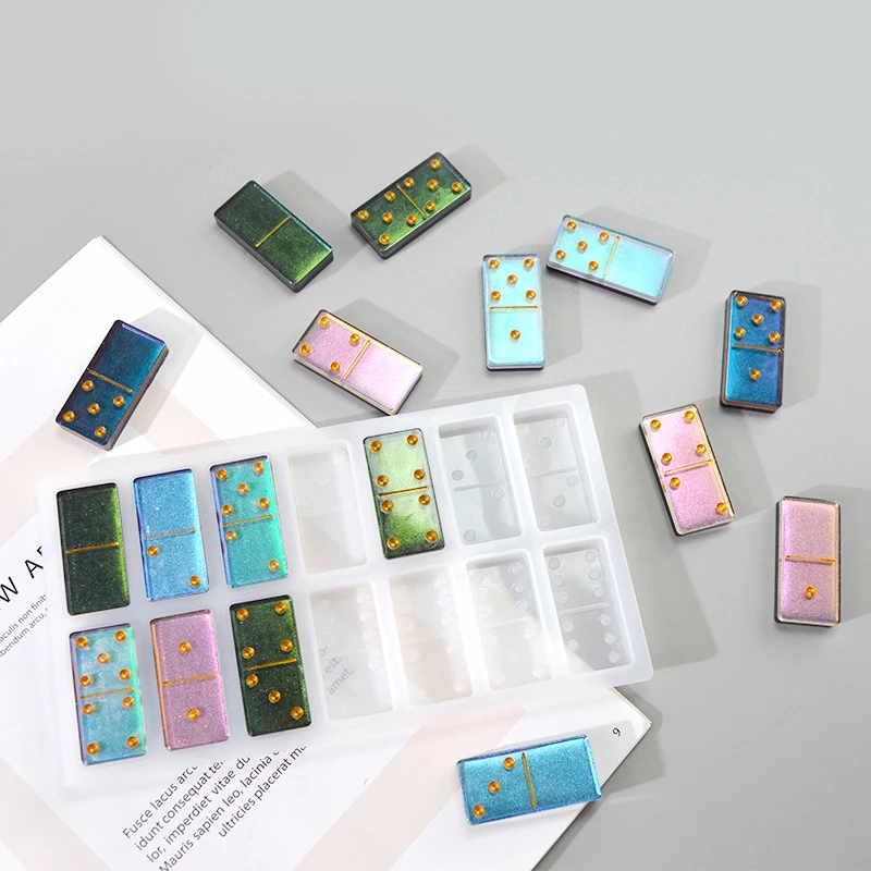 

Dot Dominoes Mold Domino Games DIY Craft Chocolate Mould
