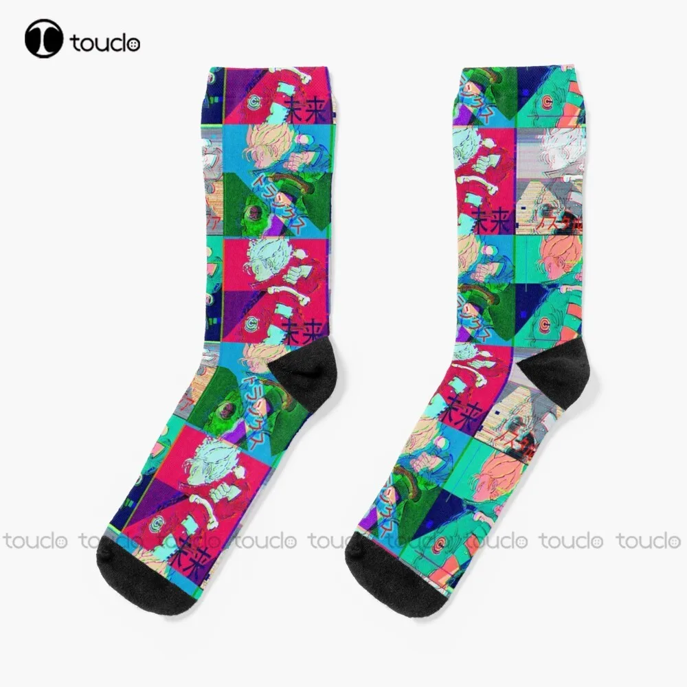 

Future square time Socks mens colorful socks Personalized Custom Unisex Adult Teen youth Socks Christmas gift HD HIGH QUALITY