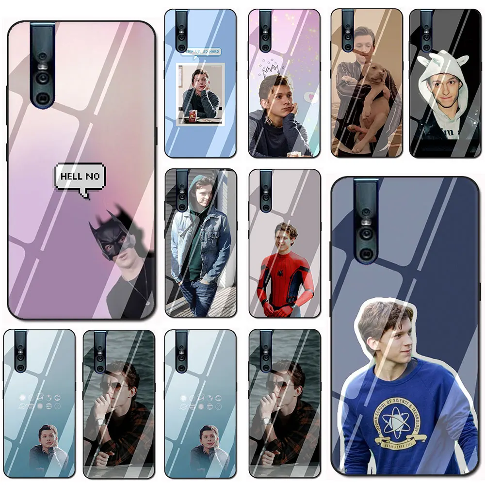 Tom Holland чехол из закаленного стекла для телефона Vivo Y11 Y17 Y55 Y67 Y69 Y71 Y75 Y79 Y81 Y85 Y91 V7 V11 V15