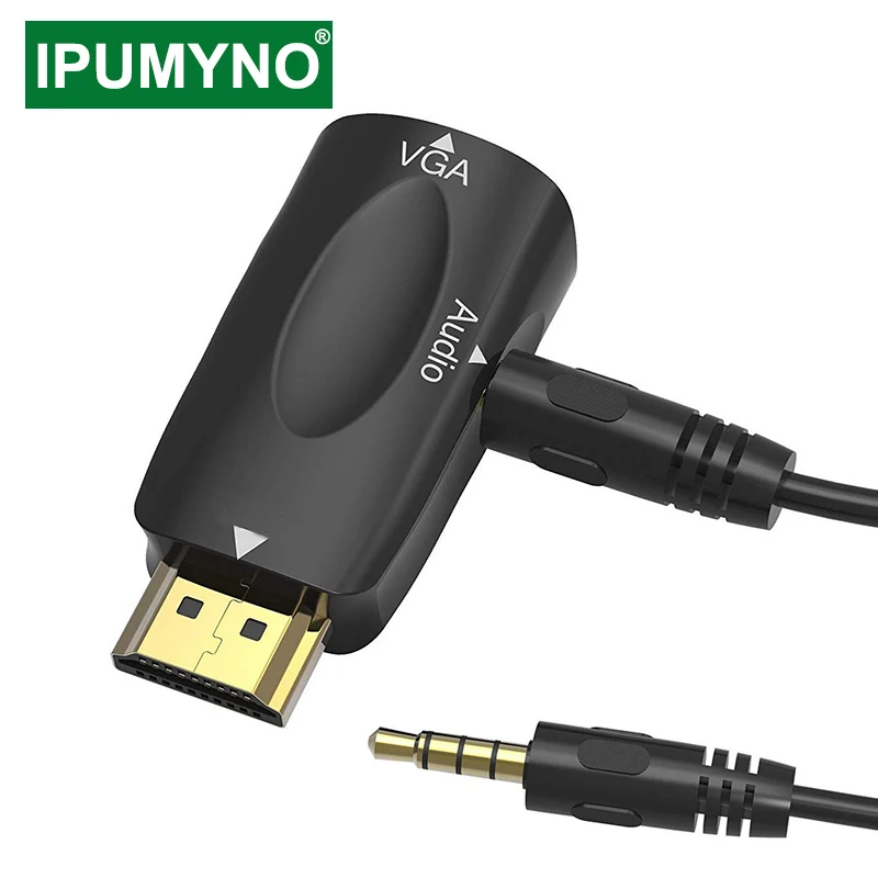 HDMI-Compatible To VGA Adapter Male Female Aux Audio Cable Converter PS4 TV Box Display Port PC Projector Television Extender |