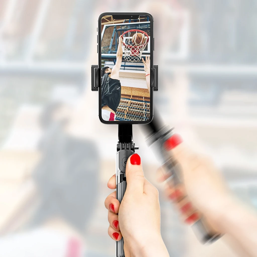 

1-axis Self-balancing Gimbal for Smartphones Real-time Video Recording Mobile Stabilizer ABS+Aluminum Alloy Black/White