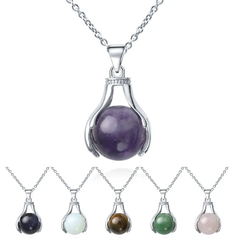 Ожерелье с подвеской из драгоценных камней |