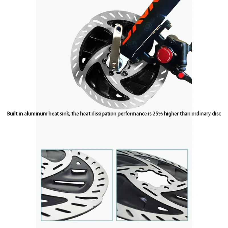 2Pcs Bike Radiator Fin Rotors Road MTB Mountain Cooling Fins Disc Brake 6 Inches 160Mm | Спорт и развлечения