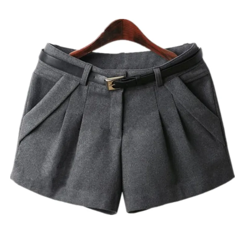 new brand autumn winter women shorts plus size mid waist shorts woolen slim casual shorts women hot selling free global shipping
