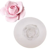 stereo rose silicone plaster mold aroma candle mold fondant cake silicone mold baking tool