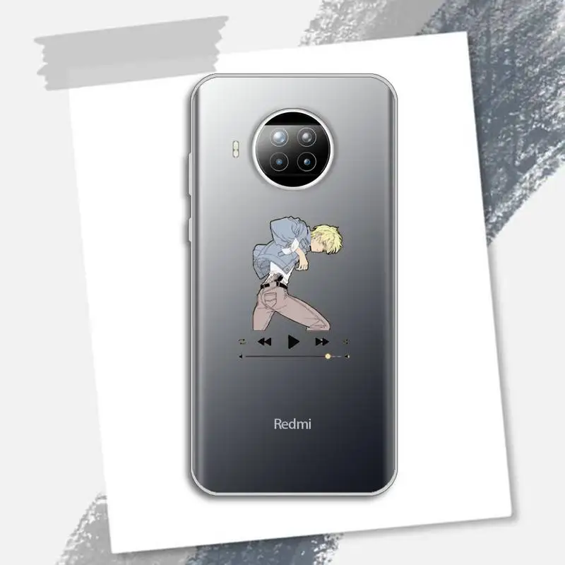 

Anime Banana Fish Phone Case Transparent for xiaomi redmi note 8 9 9s 11 10t lite pro
