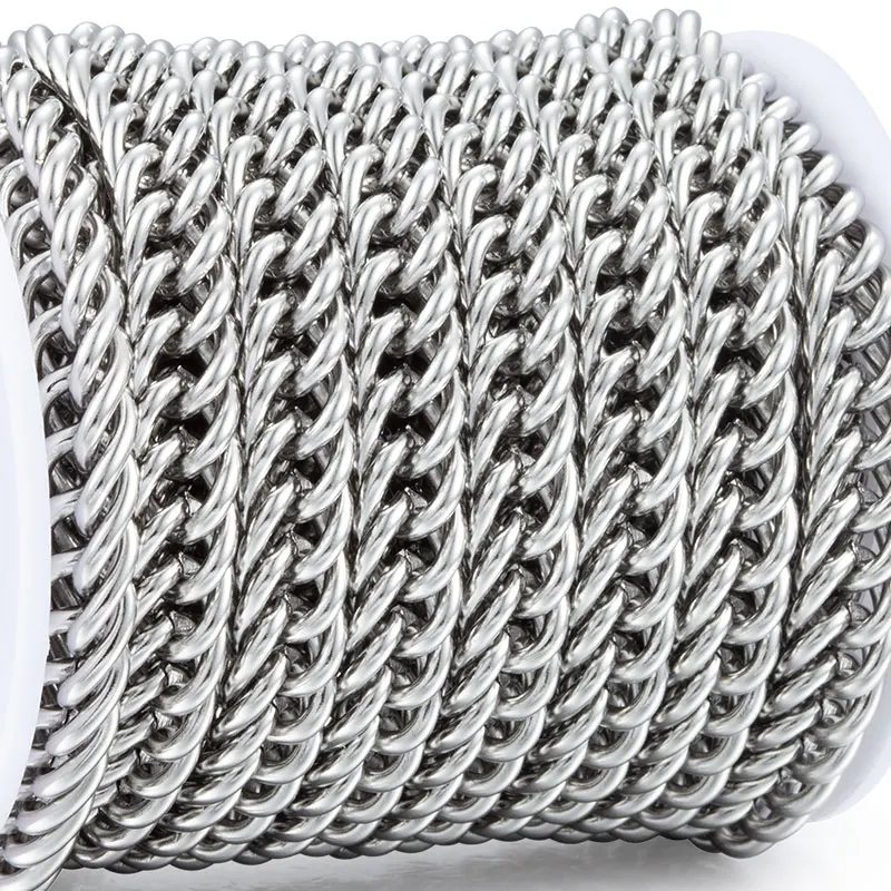 

Stainless Steel Chain Necklace for Men Women Curb Cuban Link Chain Punk Bracelet Fashion Male DIY Jewelry Gift Rock Necklaces