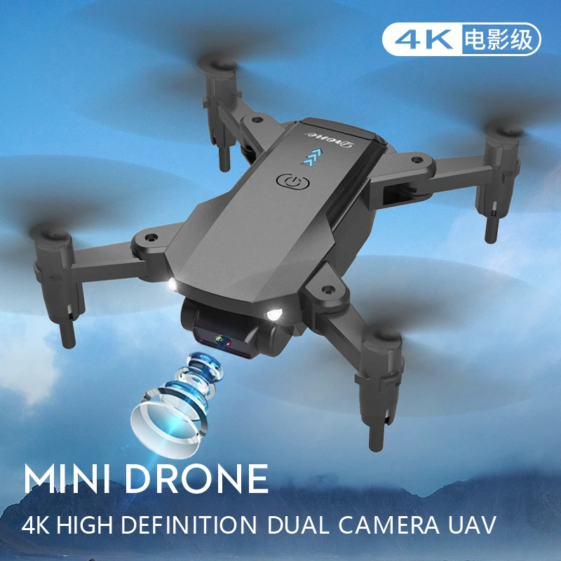 мини камера дрон 4k 4 осевой сам