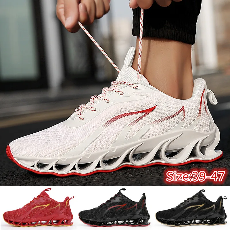 

Fashion Men's Casual Running Sport Shoes Cushion Breathable Athletic Training Shoes
