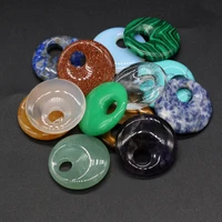 natural stone half hole loose beads semi precious for jewelry making diy necklace pendant bracelet earrings accessory