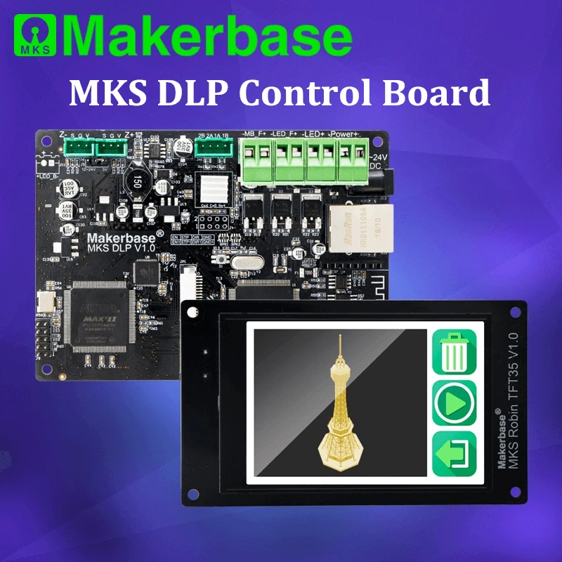 FDM lcd фотоотверждение 3d принтер плата управления MKS DLP с 3," TFT дисплеем 2K резкий экран