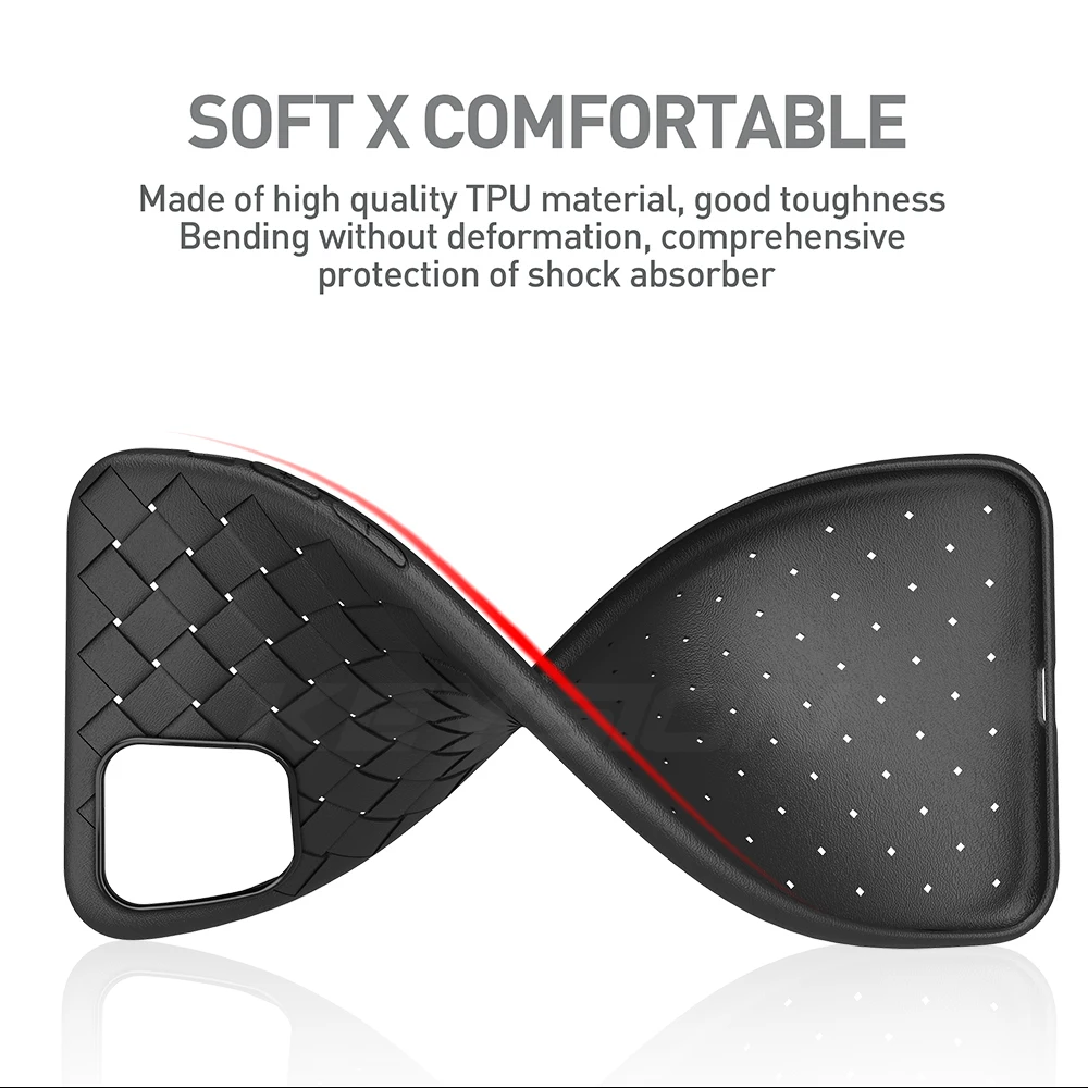 KEYSION Super Soft silicone Case for iPhone 11 Pro Max XS Luxury matte Grid back Phone cover XR 6s 7 8 Plus | Мобильные телефоны и