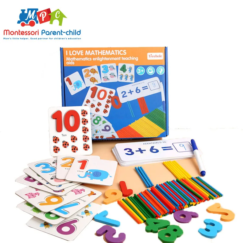 Обучающие игрушки Монтессори для детей Математика Детские Ранние обучающие