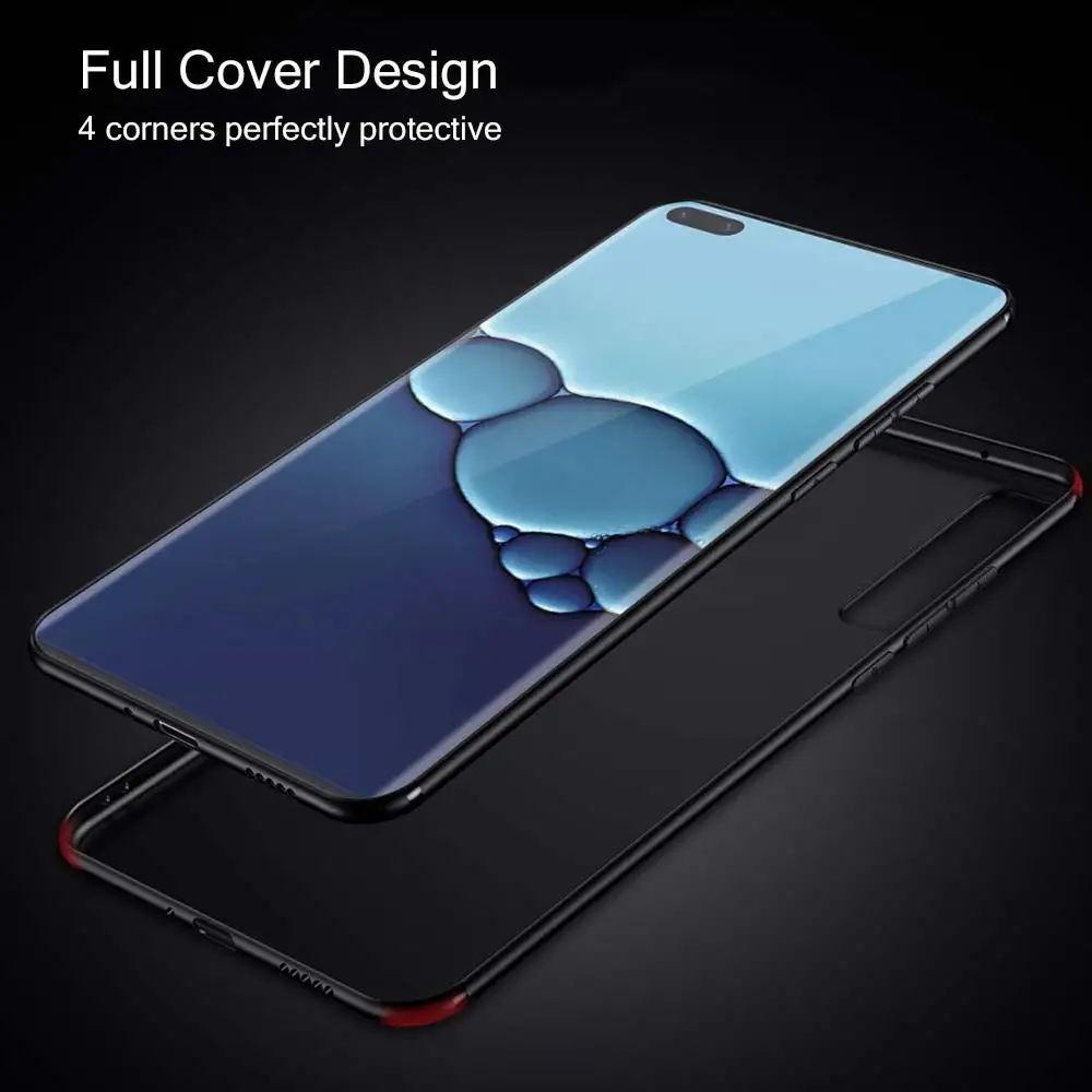 Capa For Huawei P30 P40 P20 Lite Honor 8X 9S 20 8S 9X Pro P Smart Z Y6 Y7 2019 Black Shell Cover Forest Geometry Wood Nature