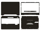 Наклейка из углеродного волокна для ноутбука ASUS TUF Gaming FX505 FX505DD FX505DT FX505DU FX505DV FX505DY FX505GE FX505GD 15,6
