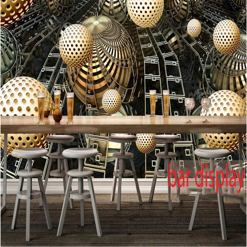 Ретро промышленный ветер 3D стереоскопические шары технология фоновая стена