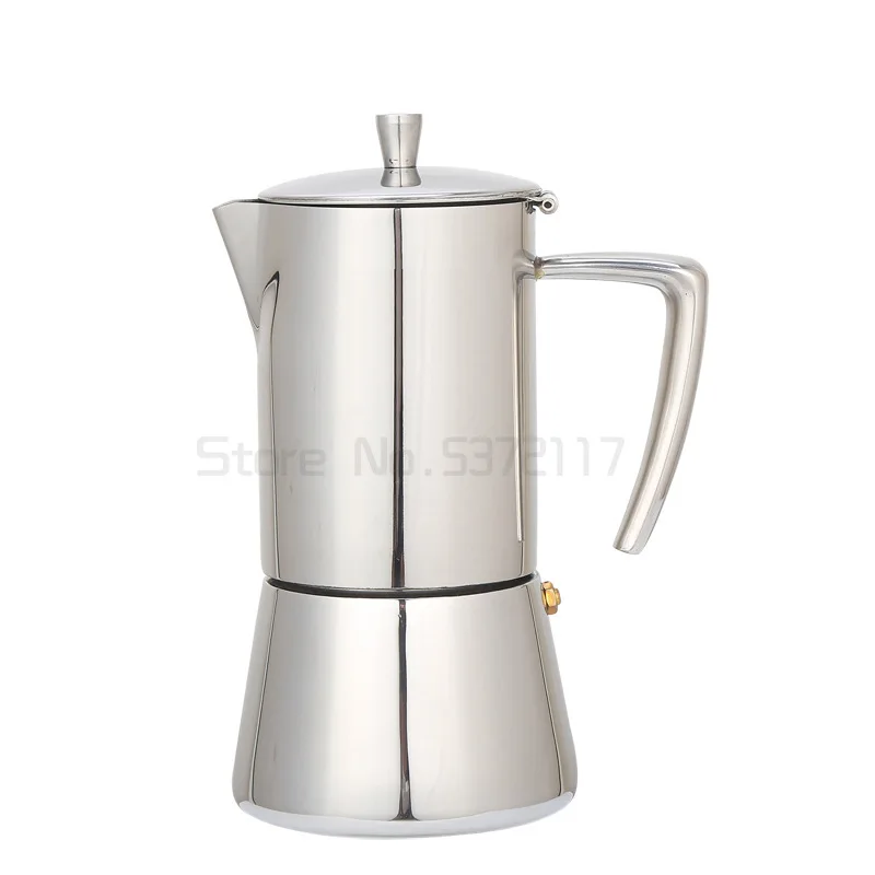 

Coffee Pot 200ML/300ML Mocha Pot 304#Stainless Steel Coffee Maker Kitchen Coffee Percolator Mocha Pot Drink Kettle