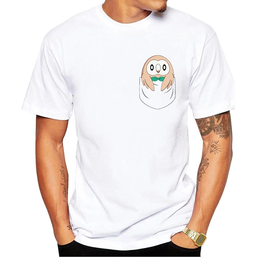 Модная дизайнерская мужская футболка с милым рисунком Совы в моем кармане