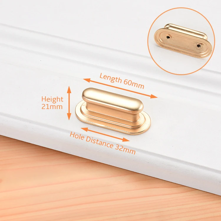 

Ручки для шкафов NAIERDI, золотые, цинковый сплав