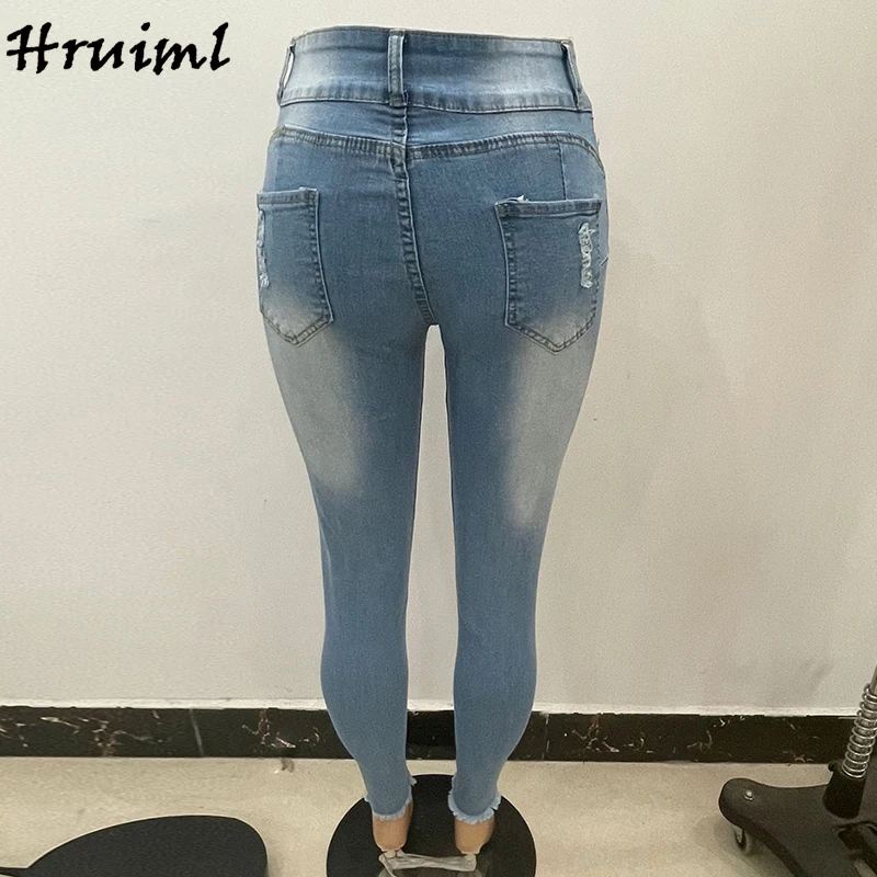 

Pants for Women Ladies Elegant Free Shipping High Waist Casual Fashion Trousers Elegant Streetwear Jeans Slim Pencil Pants 2021