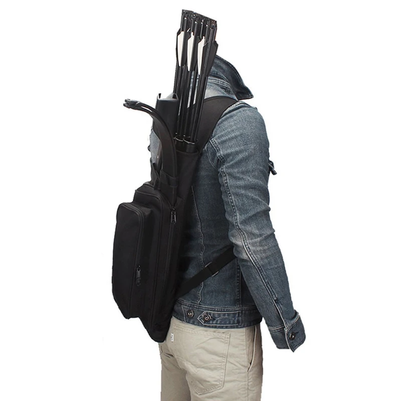

Arrow Quiver Adjustable Archery Bag Hunting Back Arrow Quiver Tube with Back Strap Archery Arrow Case Holder