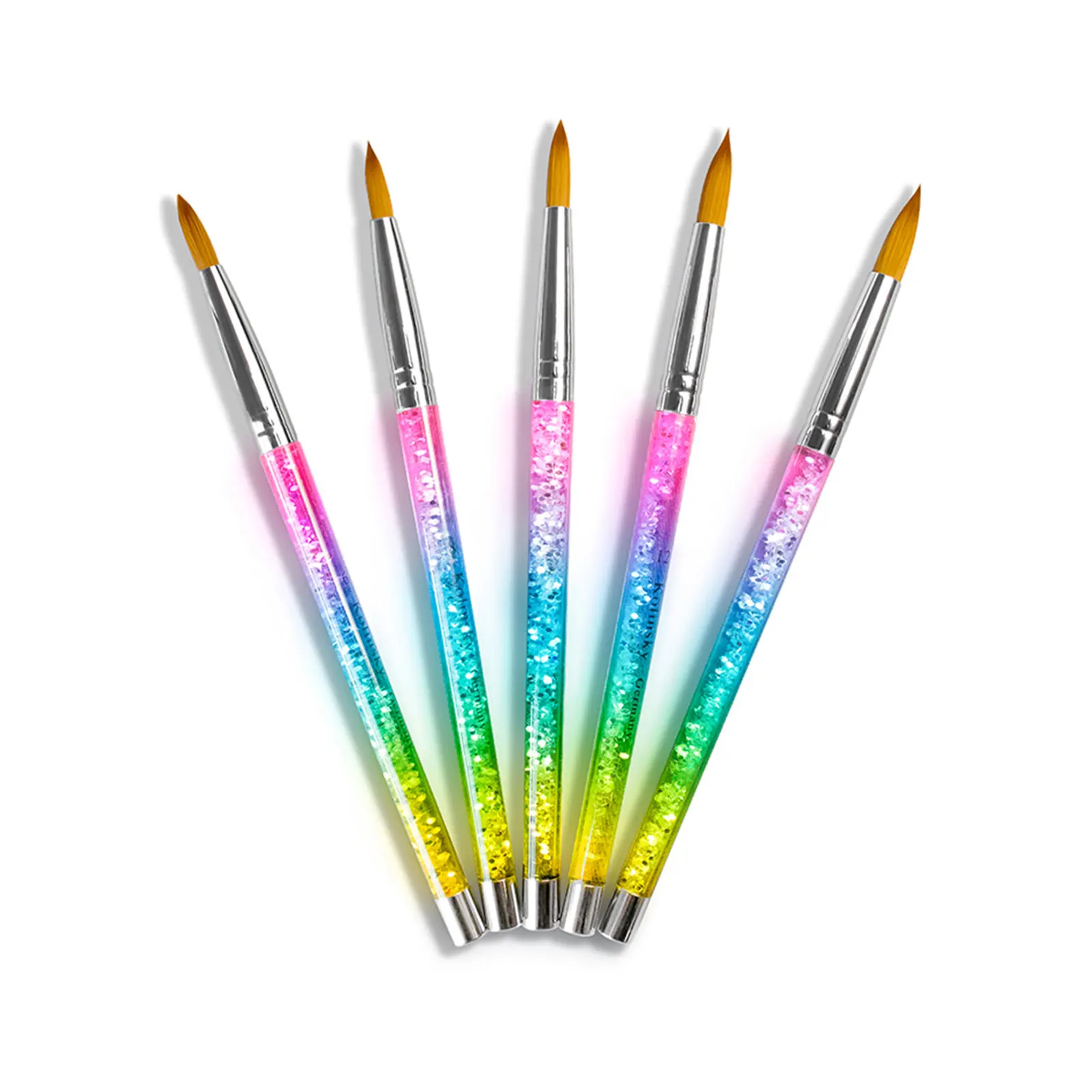 

Акриловая кисть для ногтей, УФ-гель, рандомный Педикюр с жидким блеском, ручные инструменты для ногтей