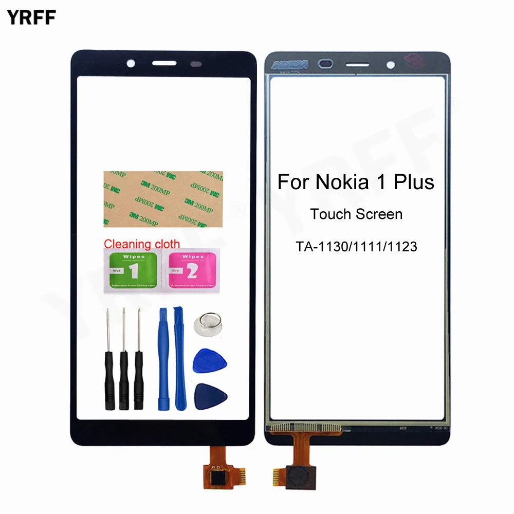 

Сенсорный экран для Nokia 1 Plus, дигитайзер для Nokia 1 Plus TA-1130, 1111, 1123, сенсорная стеклянная панель, запасные части для телефона