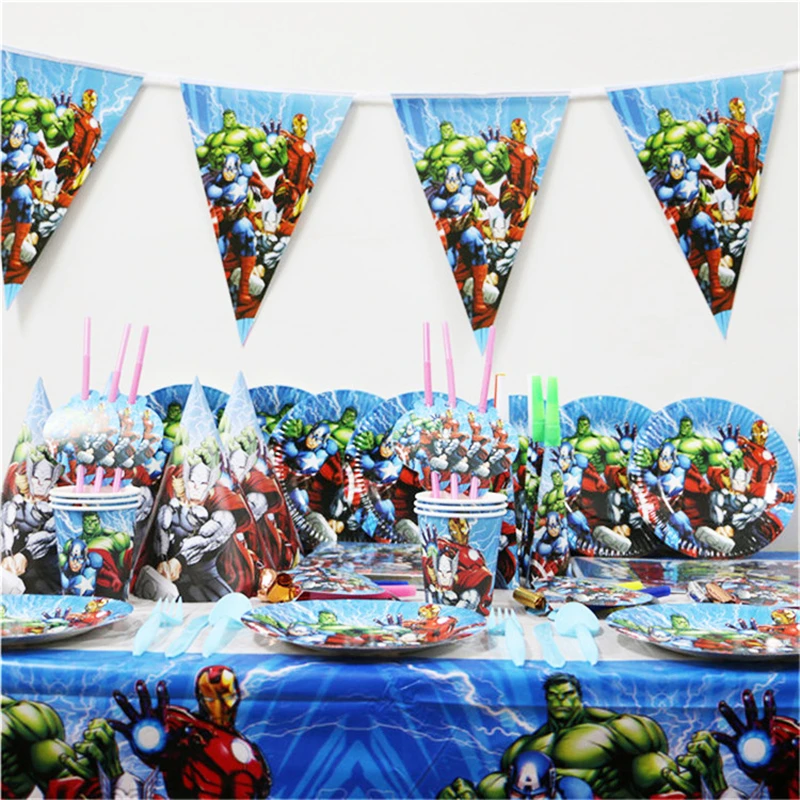 

24pcs Super Hero Spiderman Cupcake Topper Picks Boy Children Party Decoration Kid's Birthday Party Avengers Decoration Supplies