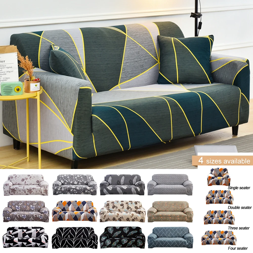 1 4 местный эластичный спандекс чехол для дивана гостиной геометрический