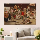 Постер пьестер бругель, винтажная Картина на холсте, печать, гостиная, украшение для дома, современные Фотообои