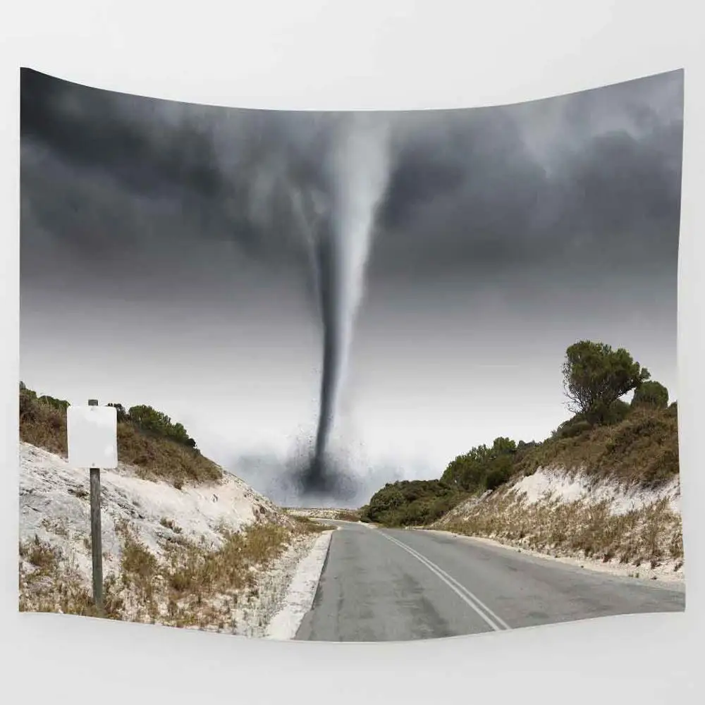 Simсант природный гобелен гроза и шторм пейзаж искусство настенные подвесные