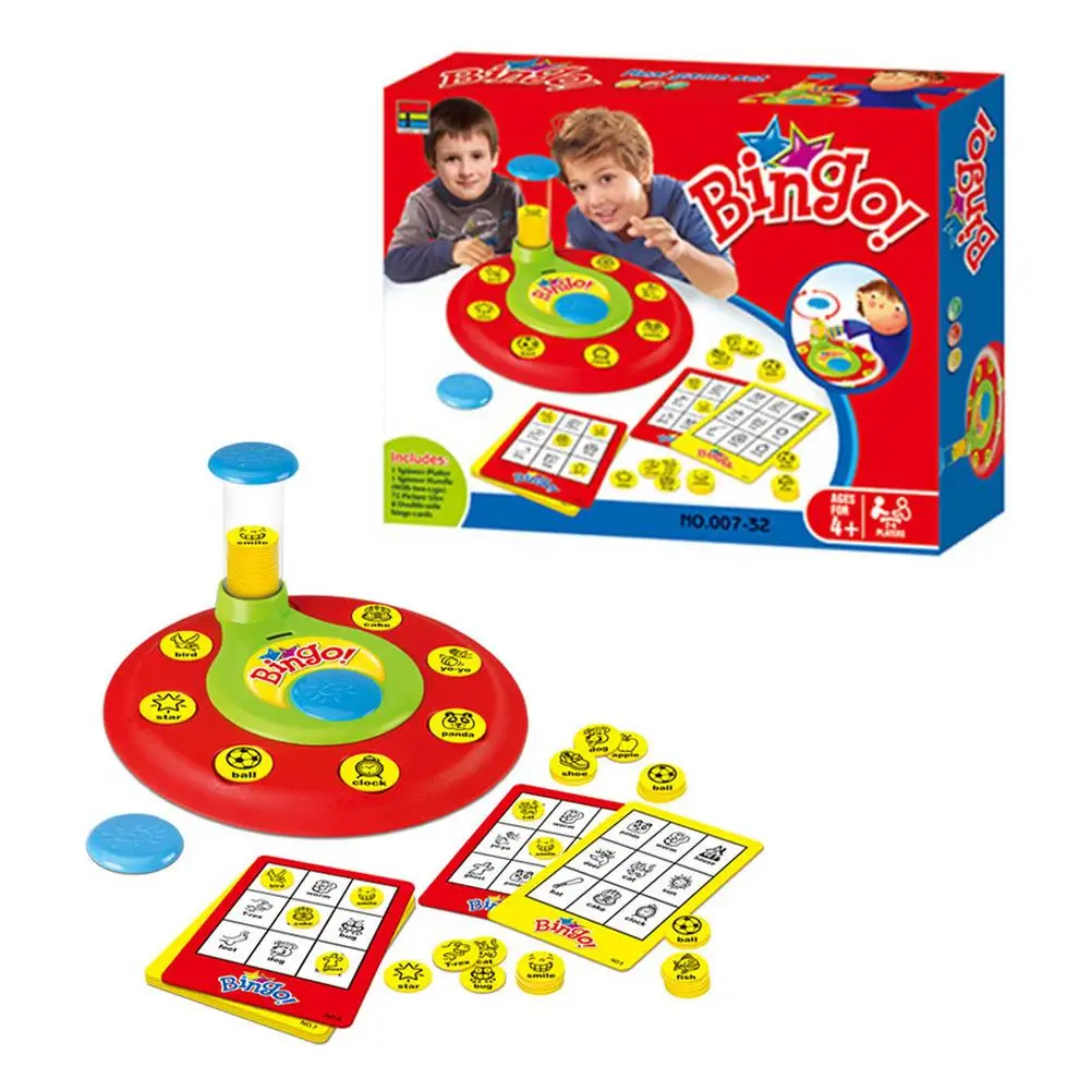 

Классическая игра в бинго, спиннинговый стол, игрушка для угадок, настольная игра для обучения словам, игры для бинго, Товары для детей, малы...