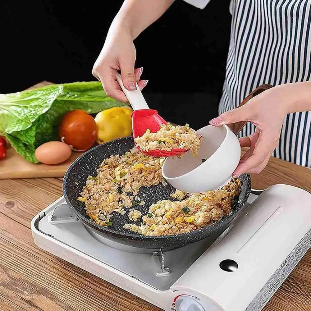 

1pc Multifunctional Cooking Spoon Heat-resistant Hanging Hole Innovative Potato Garlic Spoon For Kitchen Press Supplies Col K5O6