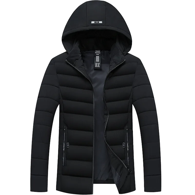 Новинка зимний пуховик пальто мужской тонкий Повседневный ветрозащитный