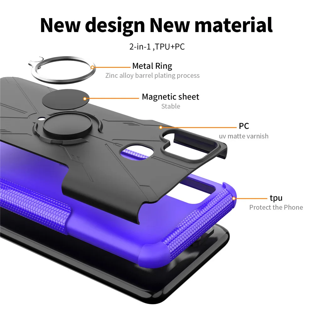 for infinix hot 10s 11 11s luxury ring back cover stand armor shockproof case for infinix hot 10s nfc hot 10t 10 s phone case free global shipping