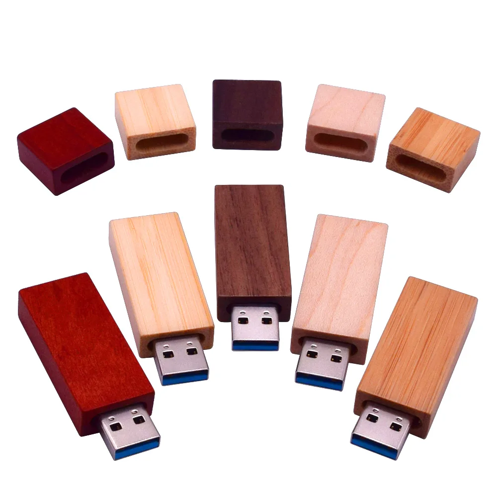 

USB 3,0 высокоскоростной Usb флеш-накопитель с деревянным логотипом, 8 ГБ, 16 ГБ, 32 ГБ, 64 ГБ