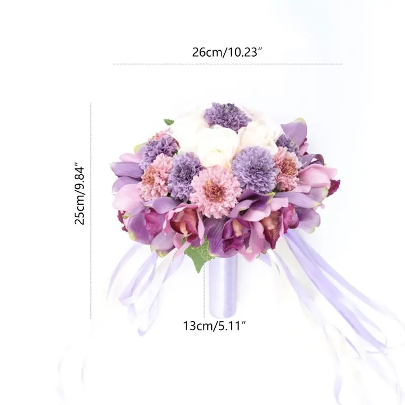 

Artificial Chrysanthemum Ball Realistic Petals Rose Flowers Wedding Bridal Holding Bouquet Arrangements for Table Centerpieces D