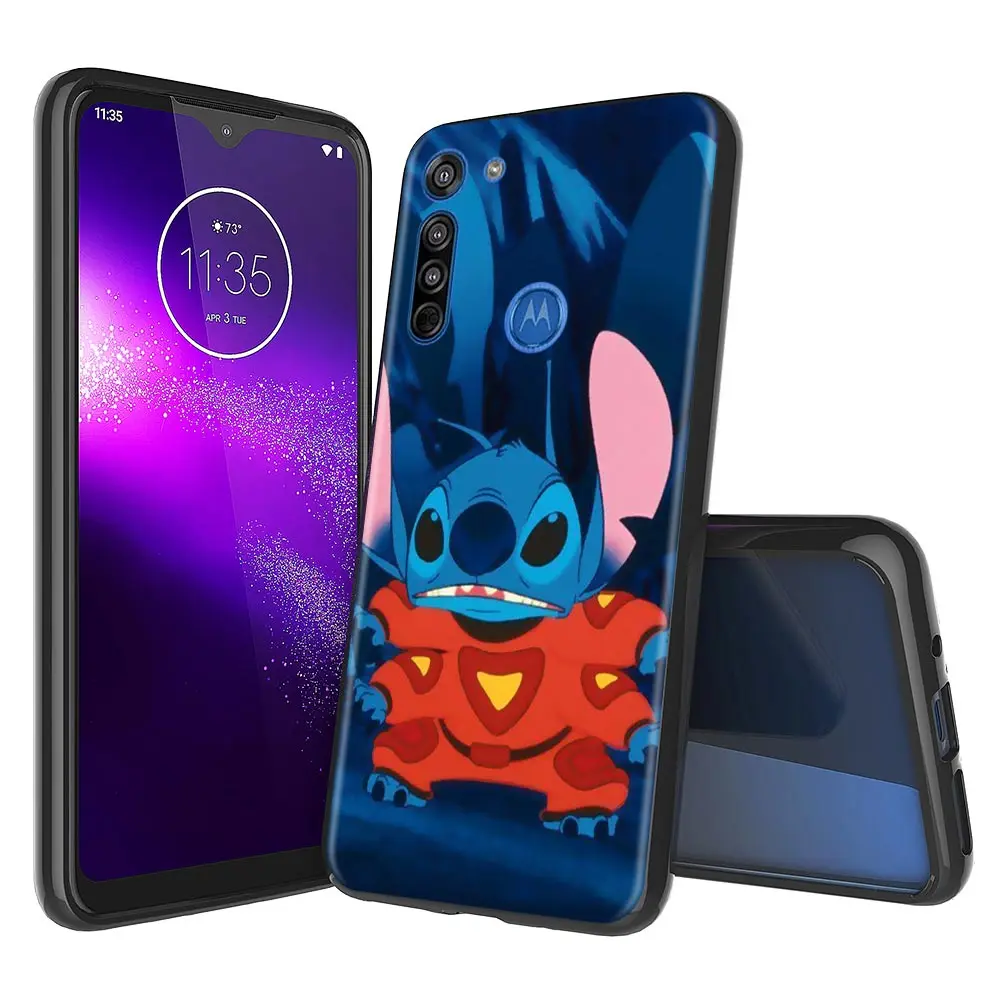 cute lilo stitch phone case for motorola moto g30 g9 play g9 plus one fusion plus g8 power lite e6s soft silicone back cover free global shipping