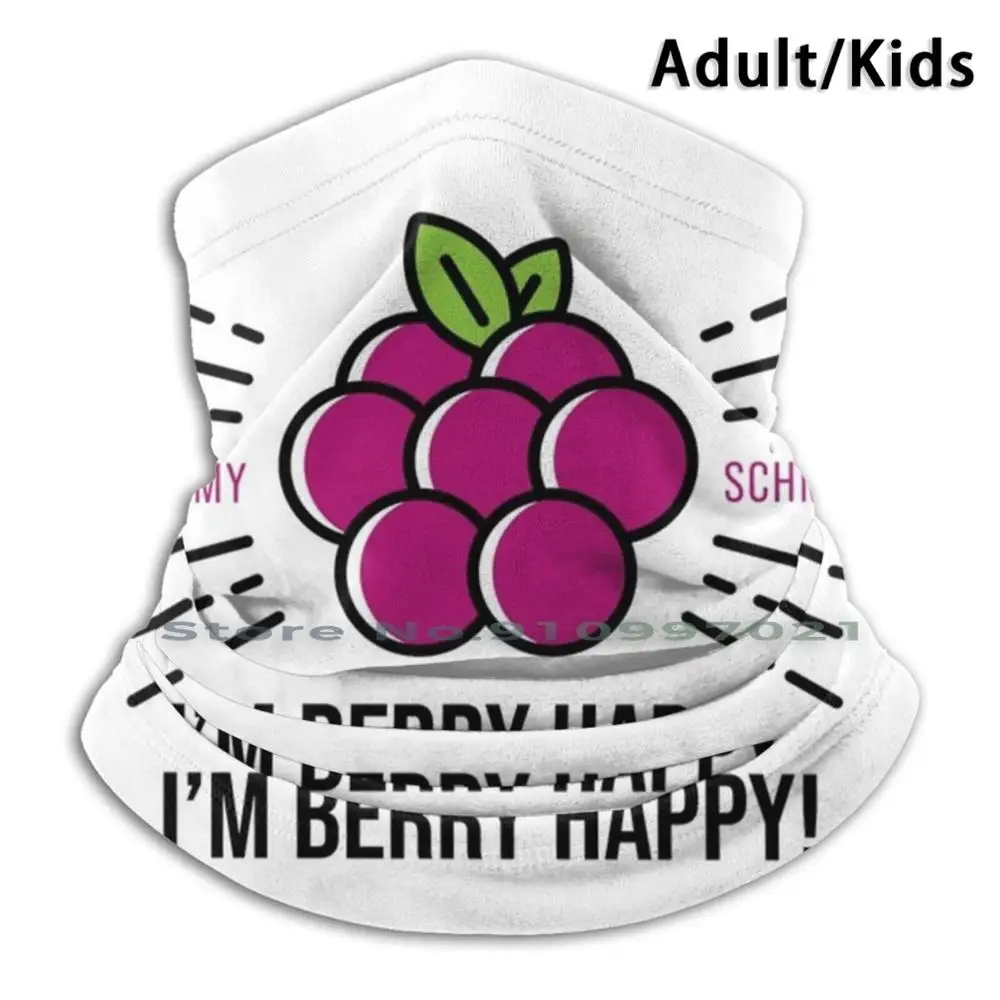Небьющийся шарф Кимми Шмидт I'm Berry Happy-черная маска для шеи и лица бандана