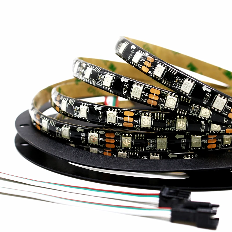 5 м/рулон DC 12V WS2811 IC Светодиодная Пиксельная лампа полосы 30 60 светодиодный s/m белый