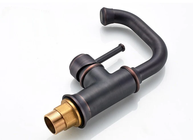 Черный Масло втирают бронзовая античная латунь Кухня Мокрый Бар Ванная комната